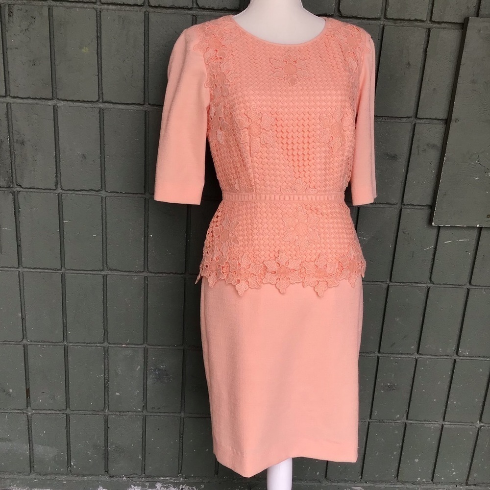 Antonio Melani Peach Lace Dress- Women size 4